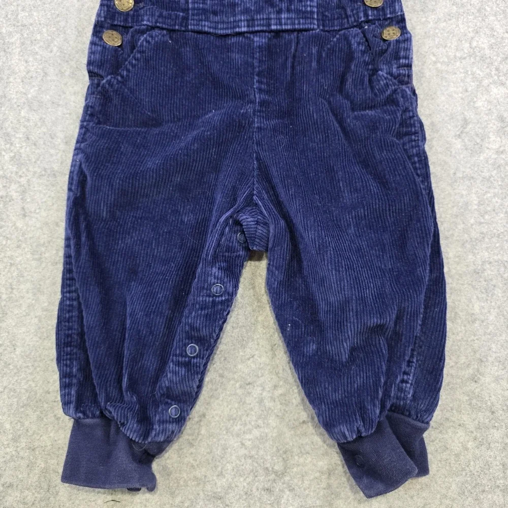 Vintage OshKosh B'gosh Overalls Toddler 2T Blue Corduroy Bib Snap Leg Made USA